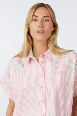 Hot Numph Hemd Ulla Light Blue Bleach