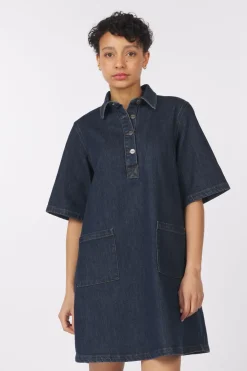 Fashion Numph Jurk London Dark Blue Denim