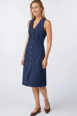Sale Numph Jurk Vibeke Medium Blue Denim