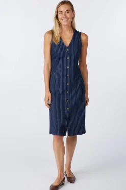 Sale Numph Jurk Vibeke Medium Blue Denim