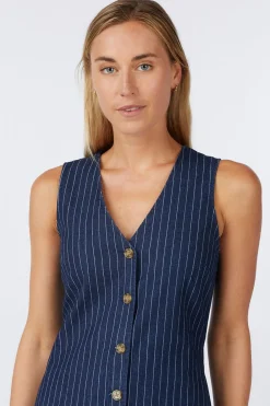 Sale Numph Jurk Vibeke Medium Blue Denim