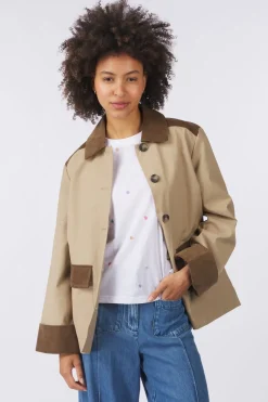 New Numph Trenchcoat Emmi Tiger´S Eye