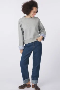 Fashion Numph Trui Zari Grey Morn