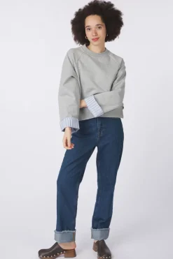 Fashion Numph Trui Zari Grey Morn