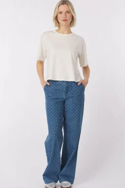 Outlet Numph T-Shirt Huby Medium Blue Denim