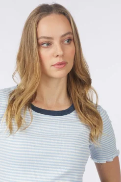 Outlet Numph T-Shirt Lira Medium Blue Denim