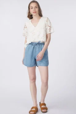 Sale Object Blouse Nellie Light Blue Denim