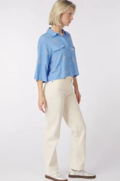 Online Object Jeans Sava Ellen Straight Cornflower Blue