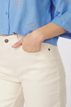 Online Object Jeans Sava Ellen Straight Cornflower Blue