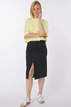 New Object Rok harlow Midi Denim Lemon Meringue