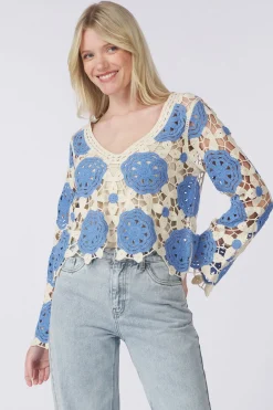 Online Object Trui Elena Light Blue Denim