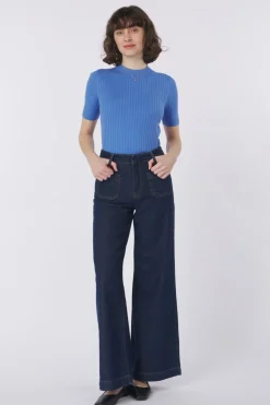 Hot Object Trui Noelle Dark Blue Denim