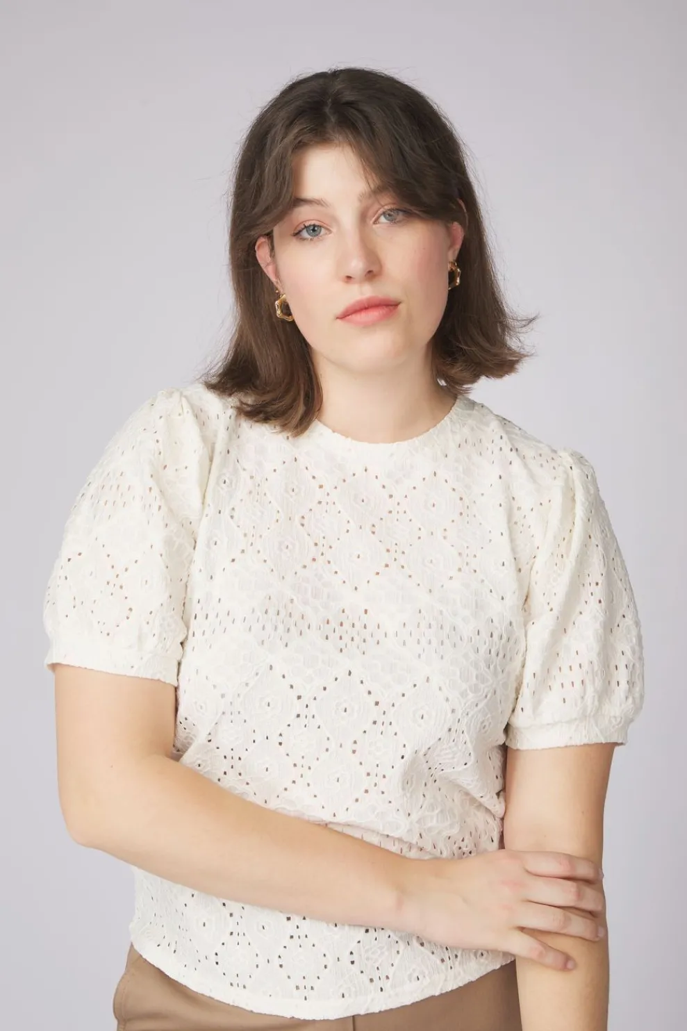 Hot Object T-Shirt Feodora Cloud Dancer