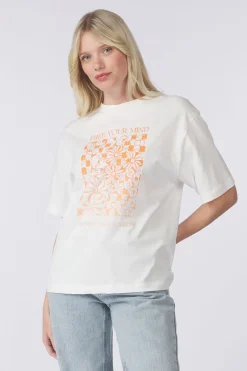 Sale Object T-Shirt Lulu  Printed Light Blue Denim