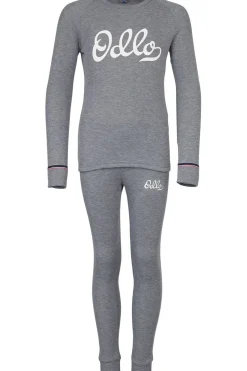 Online Odlo Ondergoed Active Warm Originals Eco Kids Set Mid Grey/Marle