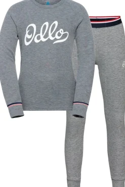 Online Odlo Ondergoed Active Warm Originals Eco Kids Set Mid Grey/Marle