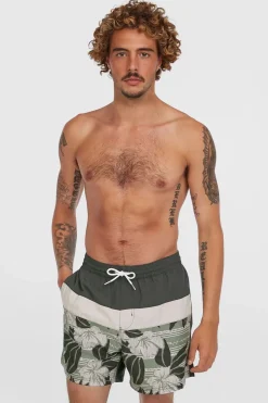 Outlet O'Neill Zwemshort Cali Block Green Dusty Flower