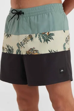 Hot O'Neill Zwemshort Mix & Match Cali Block 15'' Beige Venice Beach