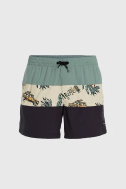 Hot O'Neill Zwemshort Mix & Match Cali Block 15'' Beige Venice Beach