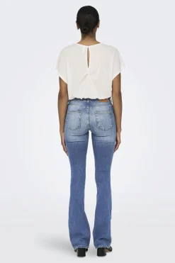 Broek Blush Life Mid Flared Tai467-Only Fashion