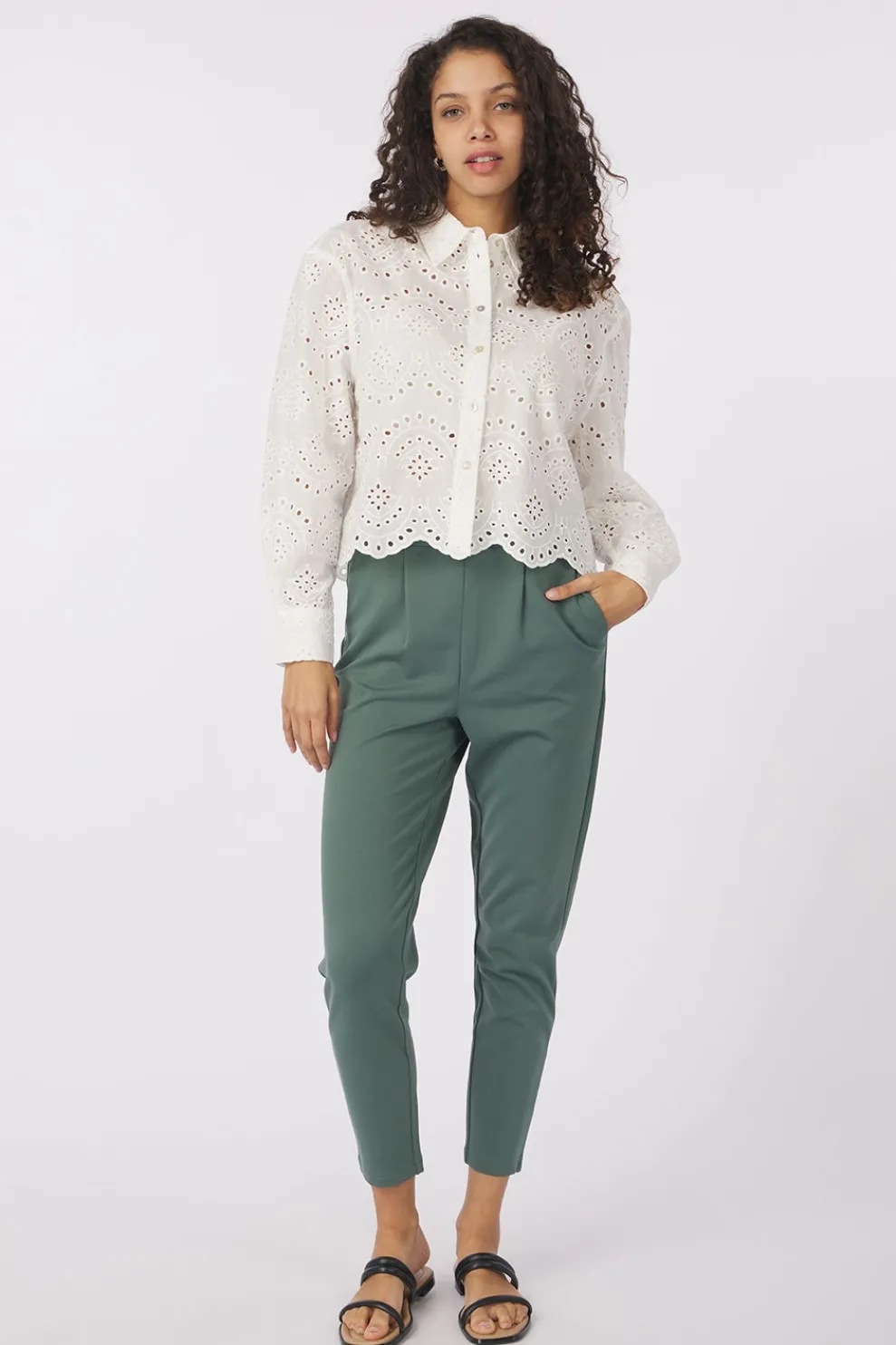 Online Only Broek Poptrash Life Easy Col Cloud Dancer