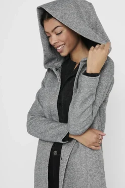 Online Only Jas SEDONA LIGHT COAT Light Grey Melange