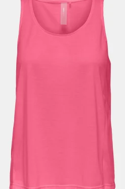 Clearance Only Play Top Onpmeek Un Loose Mesh Tank Top Camellia Rose