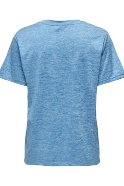 New Only Play T-Shirt Onpari Ss Loose Train Blissful Blue