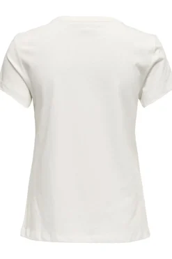 Discount Only Play T-Shirt Onppica Life On Ss Reg Jrs Tee Cloud Dancer