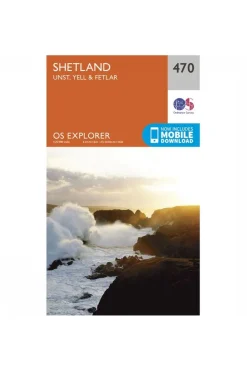 New Ordnance Survey Shetland / Unst / Yell / Fetlar exp 470 2015
