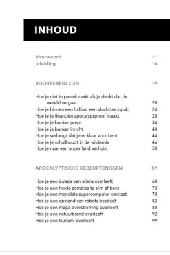Boek Zo Overleef Je De Apocalyps-Outdoor Fashion
