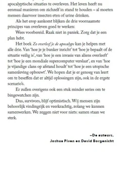 Boek Zo Overleef Je De Apocalyps-Outdoor Fashion