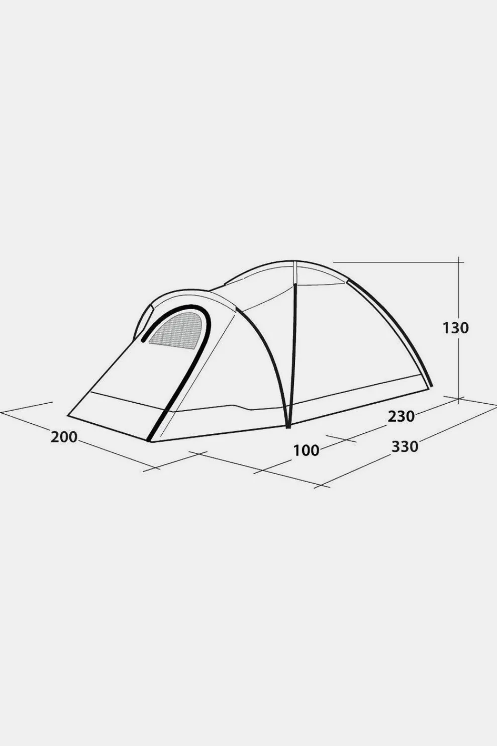 Hot Outwell Tent Cloud 3 - New Green