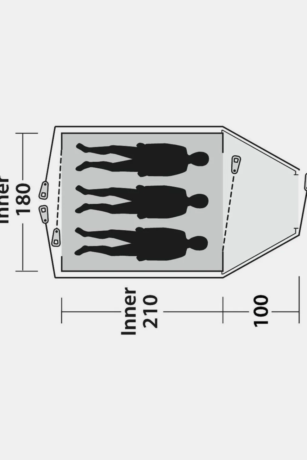 Hot Outwell Tent Cloud 3 - New Green