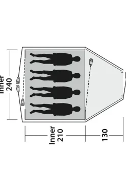 Discount Outwell Tent Cloud 4 - New Green