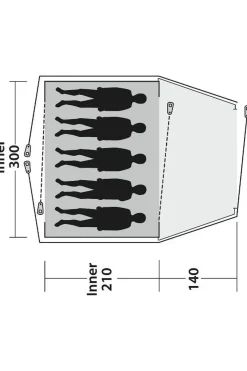 Discount Outwell Tent Cloud 5 - New Green