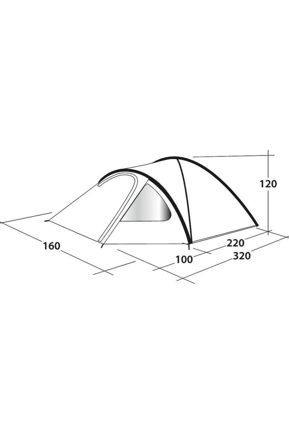 Online Outwell Tent Cloud 2 Tent Dark Blue/White