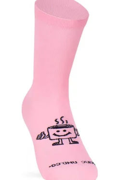 Outlet Pacific and Co Sportsokken Coffee Club Pink