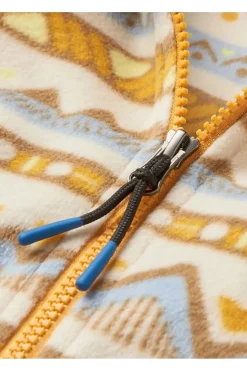 Hot Passenger Clothing ltd Fleece Ayla Recycled Polar 1/4 Zip Mountain Geo Birch