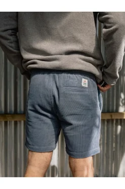 Online Passenger Clothing ltd Short Topanga Recycled Cord Stone Blue