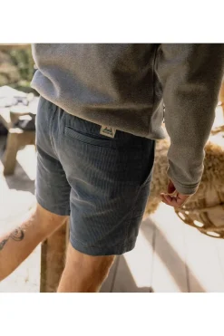 Online Passenger Clothing ltd Short Topanga Recycled Cord Stone Blue