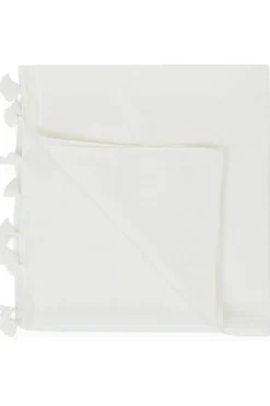 Online Pastunette Pareo Sarong With Tassels Off-White