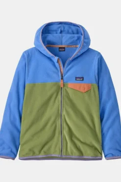 Sale Patagonia Boys' Micro D Snap-T Jkt Buckhorn Green W/Abundant Blue