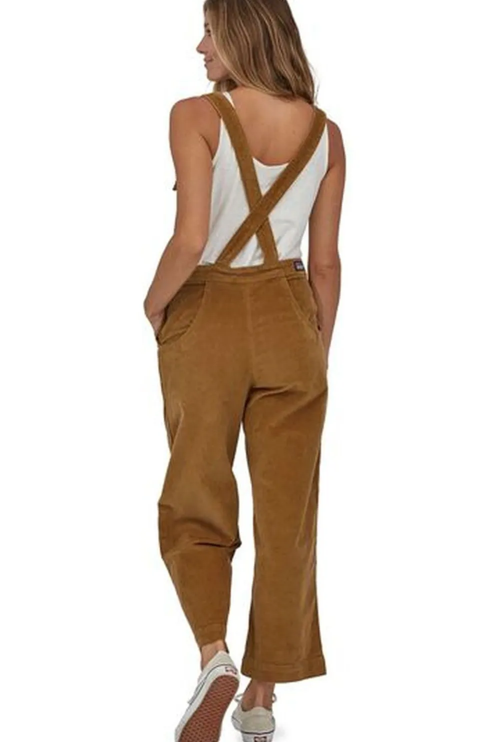 Online Patagonia Broek Stand Up Cropped Corduroy Overalls Nest Brown