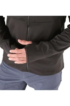 Clearance Patagonia Fleece M'S R1 Thermal Full-Zip Hoody Black