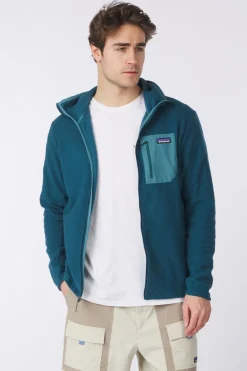 Discount Patagonia Fleece R1 Air Full-Zip Hoodie Tidal Teal