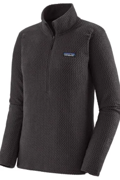 Fashion Patagonia Fleece R1 Air Zip Neck Black