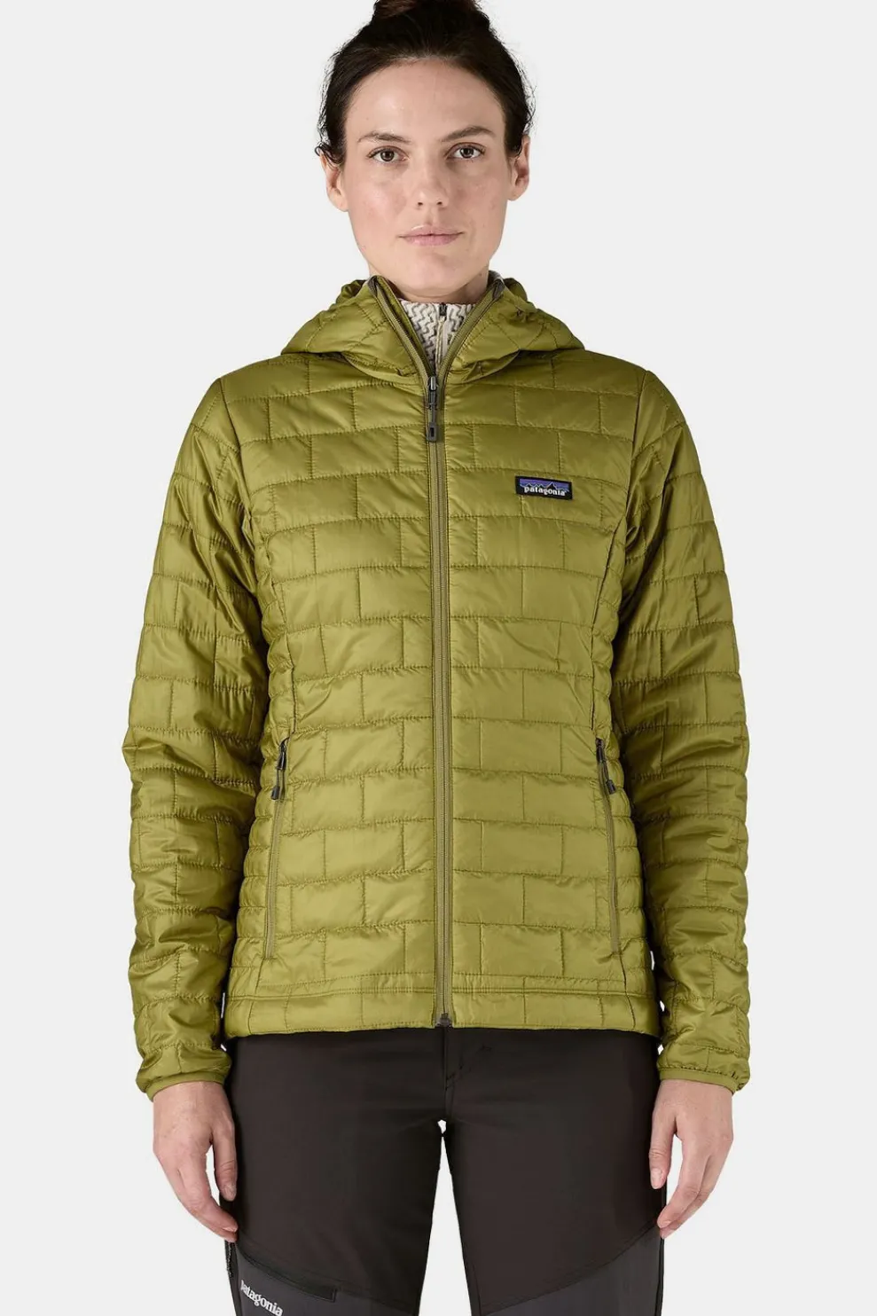 Clearance Patagonia Jas Nano Puff Hoodie Graze Green