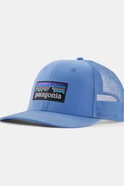 Best Patagonia P-6 Logo Trucker Hat Abundant Blue