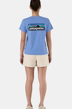 Online Patagonia T-Shirt P-6 Logo Responsibili-Tee Abundant Blue